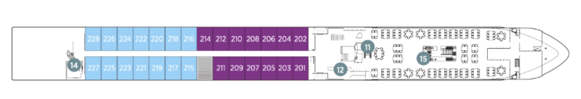 Vista Deck plan